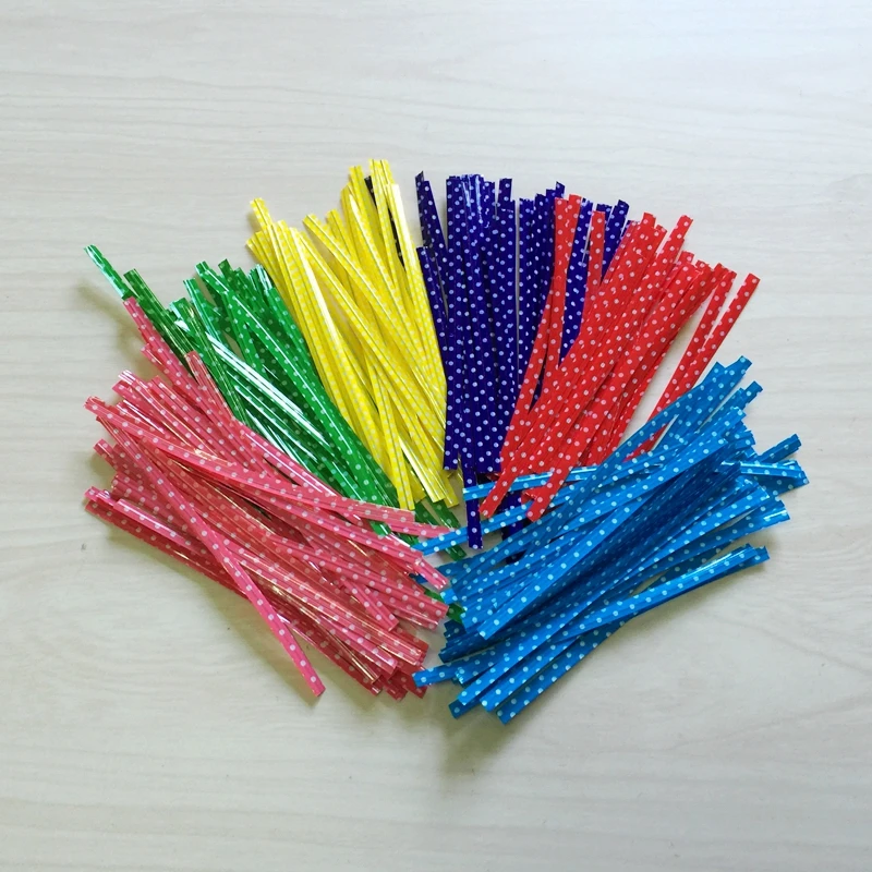 

Wholesale(1000pcs/lot)Baking Package Thread Lollipop Packing String 6 colours Dot Candy Food Sealing Zhasi DIY Bakeware Tool