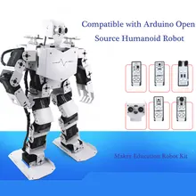 DIY Humanoid вторичное развитие Совместимо с программированием робот Комплект Дети образовательные высокотехнологичные игрушки