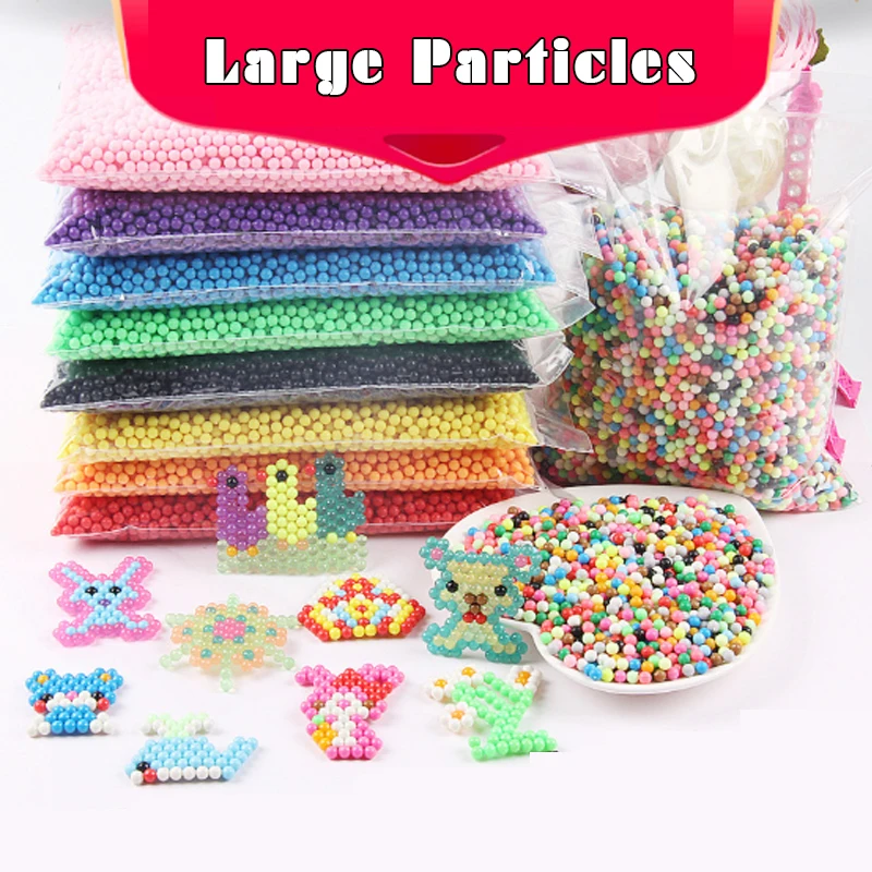 

6000pcs DIY Waternevel Magic Aquarium 5mm Large particles Groothandel Aqua beads kralen Kralen Handleiding 3D Aqua beads Hama