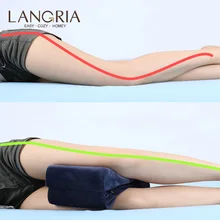 LANGRIA складная подушка на колено из пены с эффектом памяти многофункциональная Антибактериальная съемная и машинная стирка для ног для дома