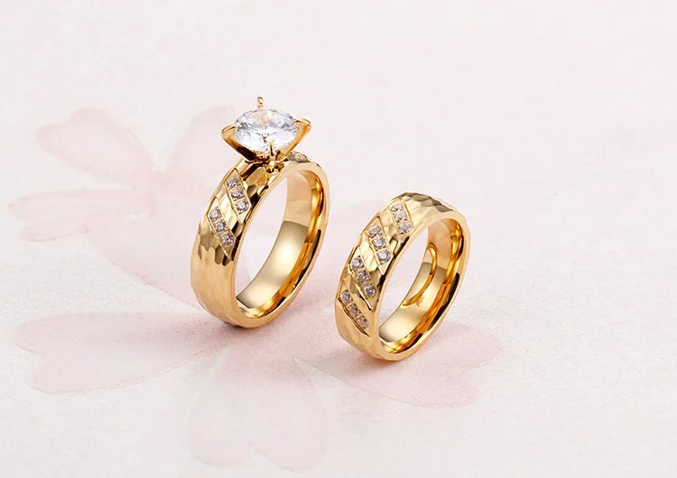 Kalen, Италия, золотые обручальные кольца на палец для пар, для женщин, нержавеющая сталь, циркон, свадебные кольца для возлюбленной, модные свадебные украшения