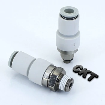 

free shipping rotary fittings KXH12-03S/04S plastic high-speed type right angle to import used in vacuum system