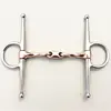 Stainless Steel Full Cheek Bit Twisted Copper Mouthpiece Horse Bit Equipment 12.3cm 2