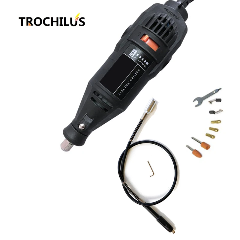 

Trochilus 180W Miniature grinder electric tools variable speed electric polishing machine DIY creative engraving tool set