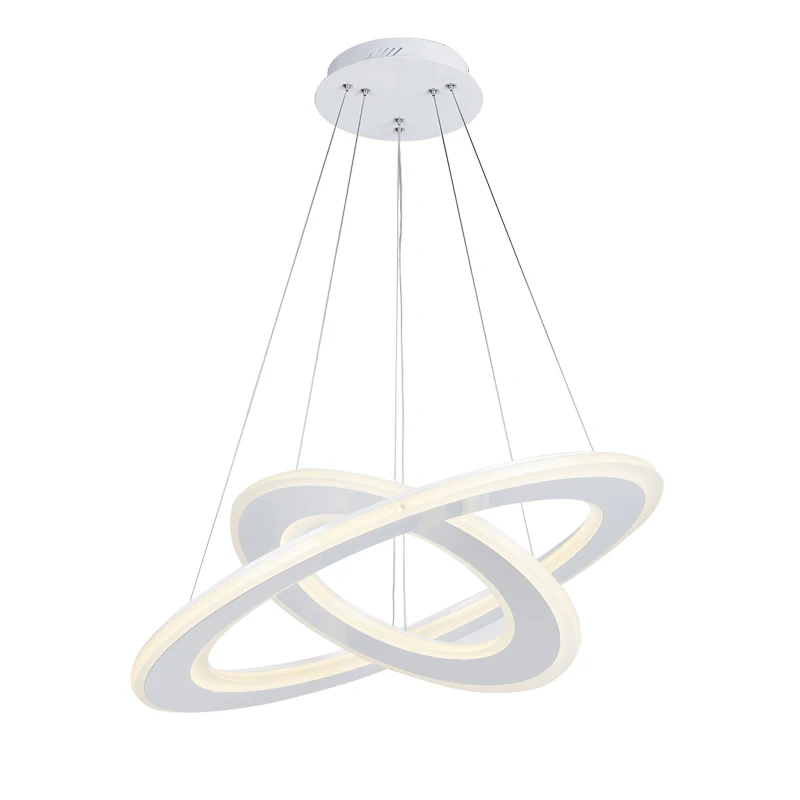 

Round Ring LED Pendant Light Fixture For Foyer Bedroom Restaurant Dining Decor Suspension Circles Hanging Lamp Dimmable Lustre