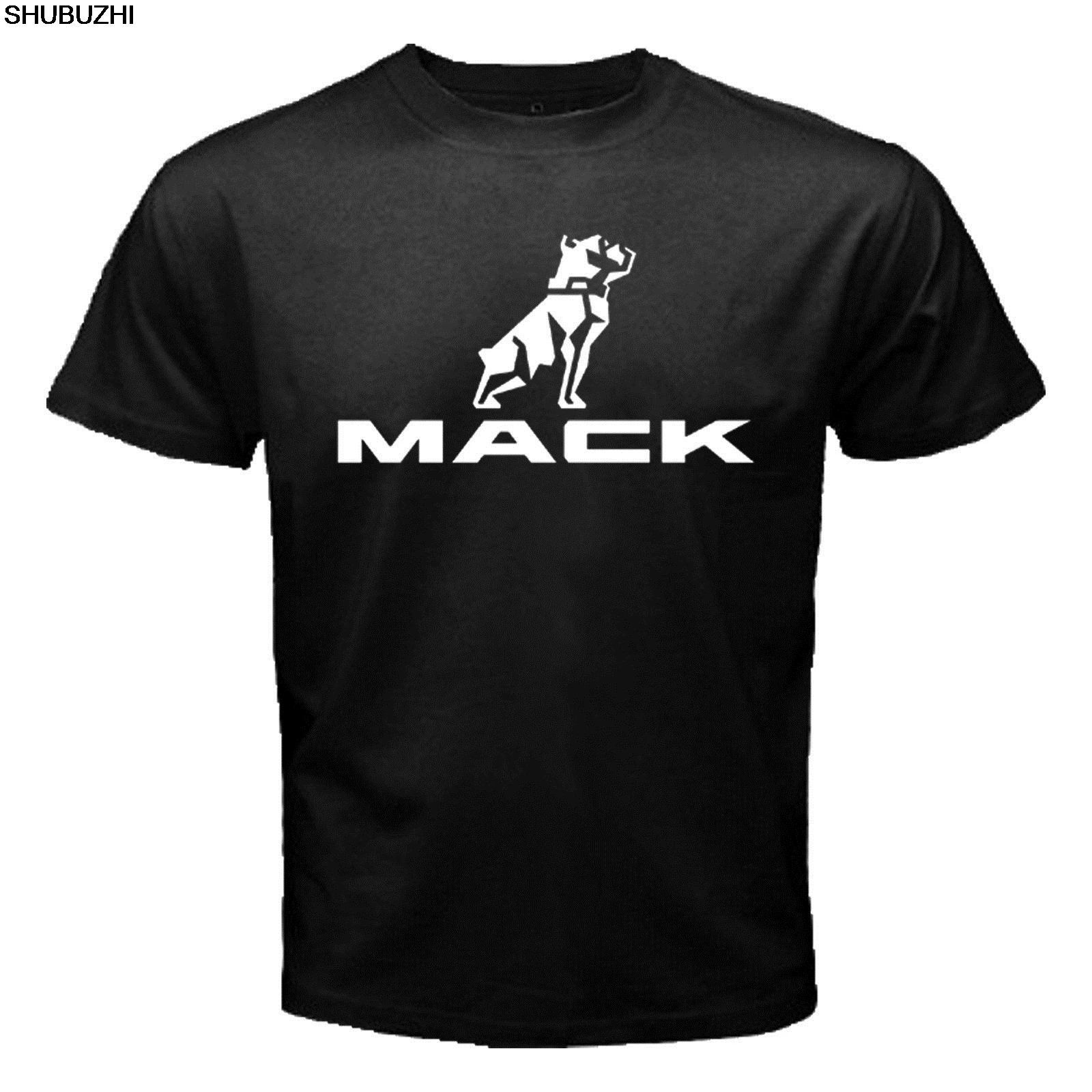 

New Mack Truck Top Trend Logo Bull Dog Black T-Shirt S - 5XL Printed Round Men T Shirt Cheap Price Top Tee Simple sbz6179