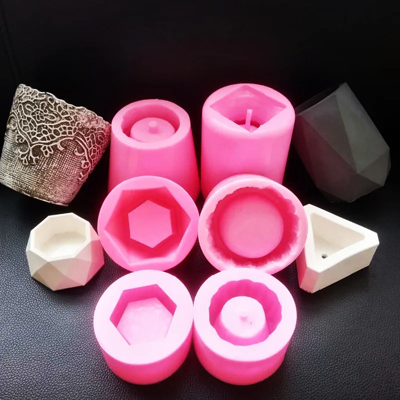 

Handmade Silicone Mould for Succulent Plants Small Craft Flower Planter Concrete Cement Clay Pot Mold