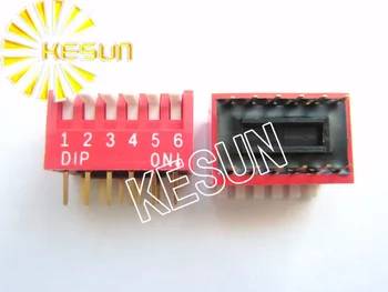 

FREE SHIPPING 10PCSx 100% Original DPL-06 6P 2.54mm Gold Plated Piano Keyboard DIP Switch DPL-06-V