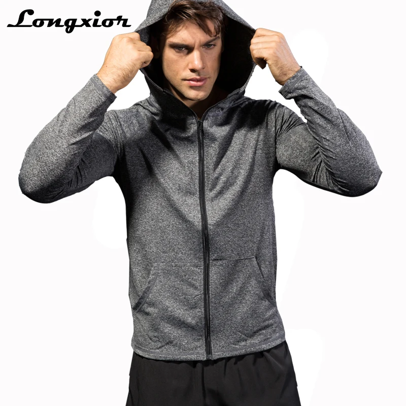 New Brand Professional Fitness Sweatshirts Men Breathable Bodybulding Hoodies Sportwear Quick