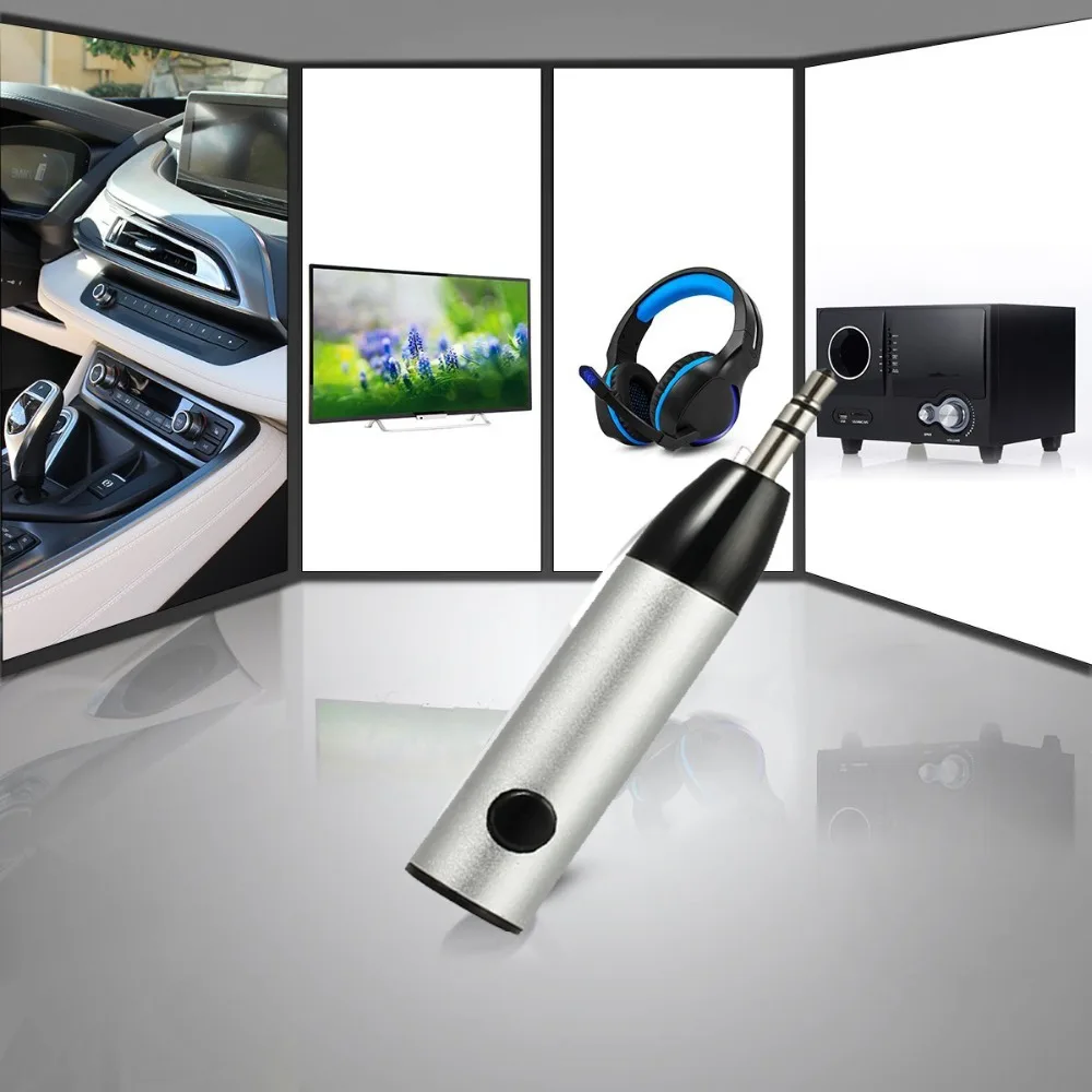 LiNKFOR Bluetooth 4 1 Receiver Bullet Aux Receiver Mini Bluetooth Receiver Wireless Adapter For Car Audio Headphones