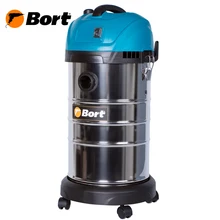 Пылесос для сухой и влажной уборки Bort BSS-1630-SmartAir(Мощность 1600 вт, стальной бак 30 л, функция выдува, HEPA фильтр, система очистка фильтра