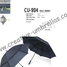 Морским путем, двойной layers.14mm трубка из стеклопластика и ребрами, Гольф зонт, с защитой от ветра, анти-статические помехи, вентиляция