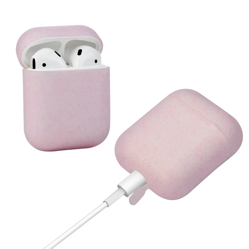 Чехол Airpods Защитный Мягкий силиконовый чехол Teyomi с ремешком для Apple Airpods/Airpods 2