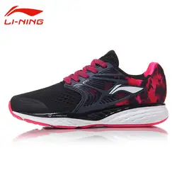 Li-Ning Для женщин облако IV подушке кроссовки Светоотражающие пятки Li Ning стабильность кроссовки с подкладкой Легкая спортивная обувь ARHM026