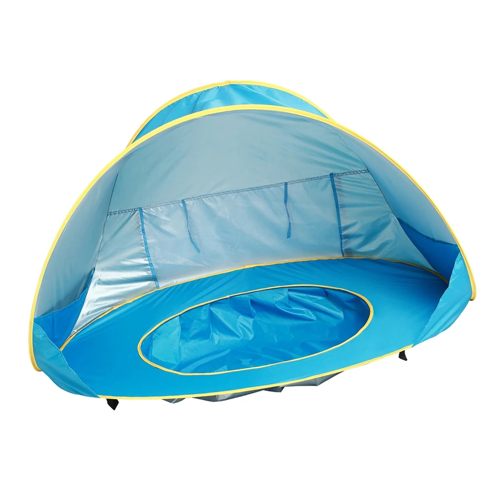 Pop Up Baby Beach Tent with Shade Pool UV Protection Canopy Sun Shelter Playhouse Hut for Infant Water Sand Toy 50+ UPF Portable