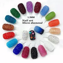 About 1440pcs/bag 1.3mm nail art rhinestone Micro Rhinestones Mini nail art rhinestones Nail art Decorations rhinestones