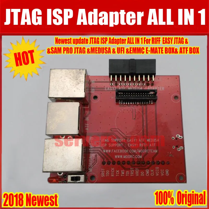 Новейшая версия JTAG ISP адаптер Все в 1 для RIFF легкий JTAG SAM легкий JTAG Медуза EMMC E-MATE коробка ATF коробка бесплатно