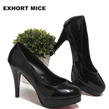 

2018 Women Shoes Pointed Toe Pumps Dress Shoes High Heels Boat Shoes Wedding Shoes female the trend of ultra high heels