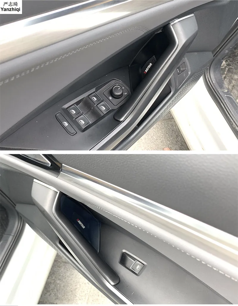ABS 2 шт./лот коробка для хранения подлокотника для двери автомобиля Внутренний чехол коробка для Volkswagen VW JETTA 7 MK7
