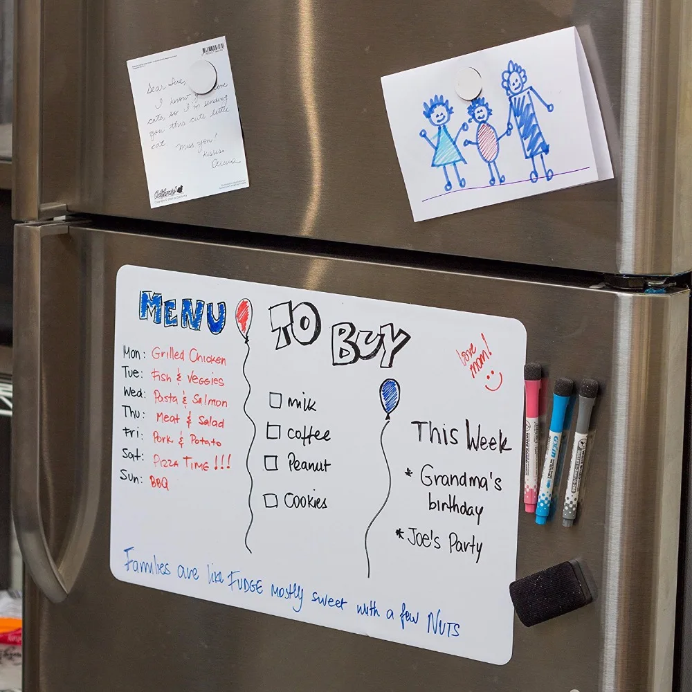 A3 Fridge blanks Flexible whiteboard Souvenir fridge