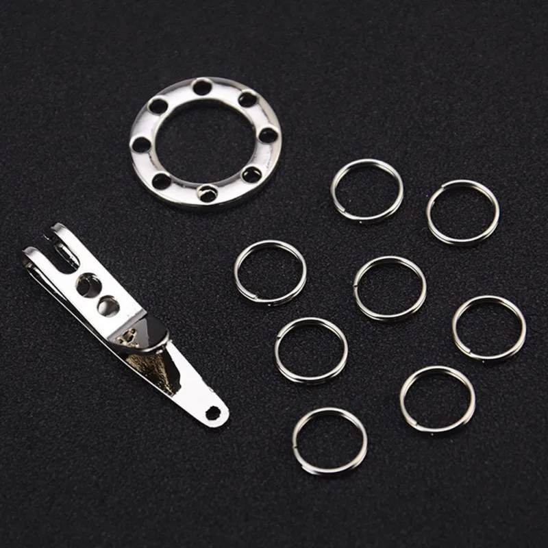 

New Outdoor Stainless Steel Quick link EDC Tool Suspension Clip with Key Ring Carabiner Survival EDC Bag