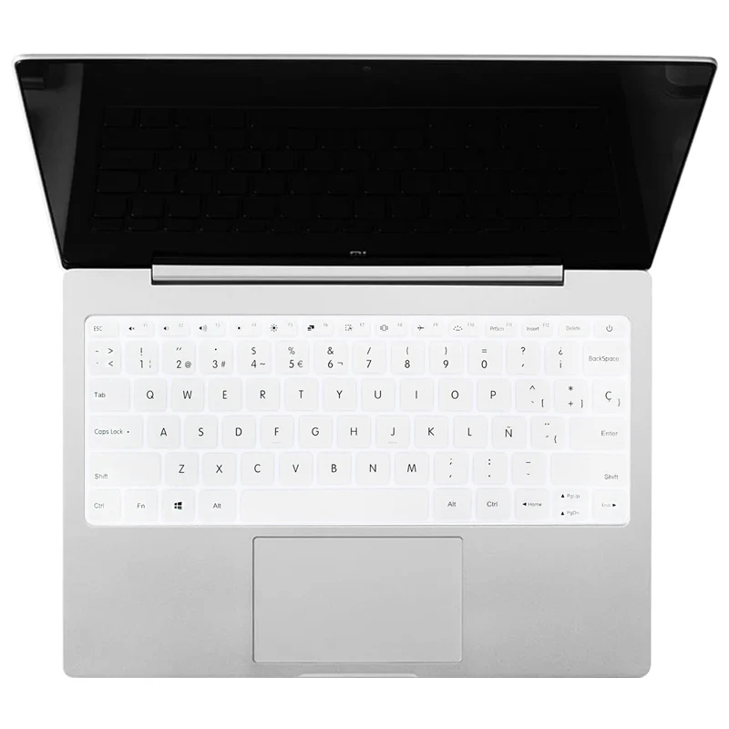 Для Xiao mi 13," испанский mi notebook air 13 Чехол для клавиатуры ноутбука силиконовый защитный чехол для клавиатуры - Цвет: Серебристый