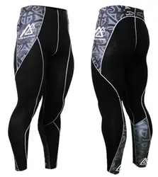 2017 мужские спортивные эластичные штаны для йоги, Влагоотводящая сила упражнения, мужские спортивные Эластичные Обтягивающие леггинсы для