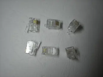 

Modular Plug Telephone Net LAN Connector CAT 3 4P4C 1000 pcs por lot
