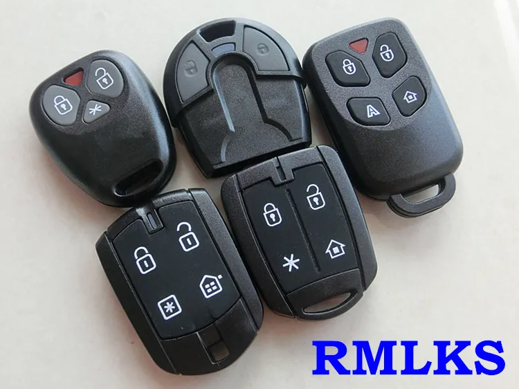 

RMLKS Fit For Fiat Style Replacement Shell For Brazil Positron Car Alarm 2 3 4 Button Chip Transponder Key Fob