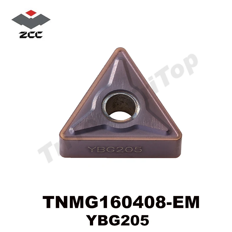 Бесплатная доставка 10 шт./лот TNMG160408 EM YBG205 ZCC. CT CNC режущий инструмент для стали и
