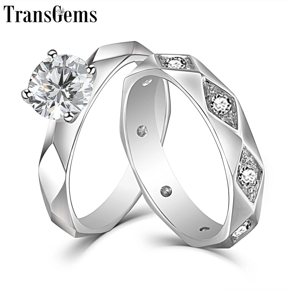 moissanite ring set (1
