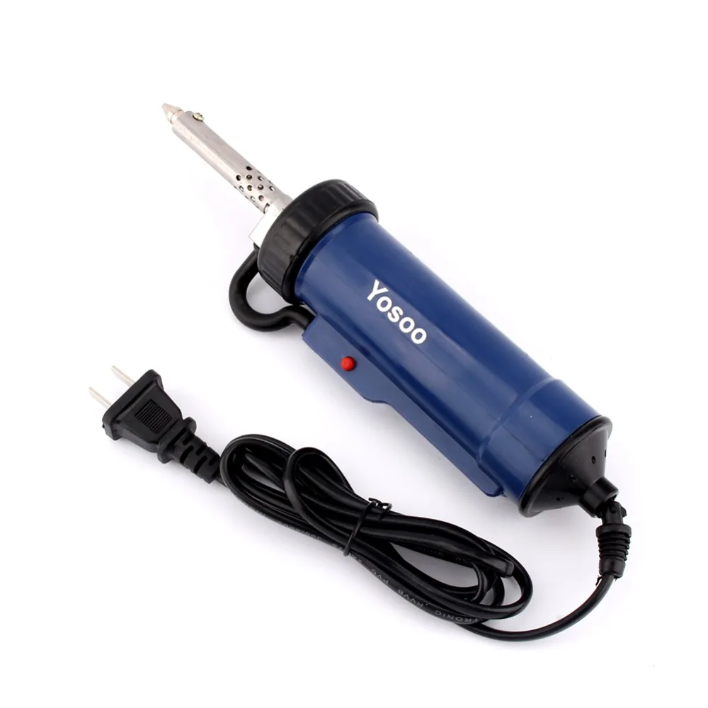 

30W 220V 50Hz Electric Vacuum Strong Suction Solder Sucker Desoldering Pump Blue