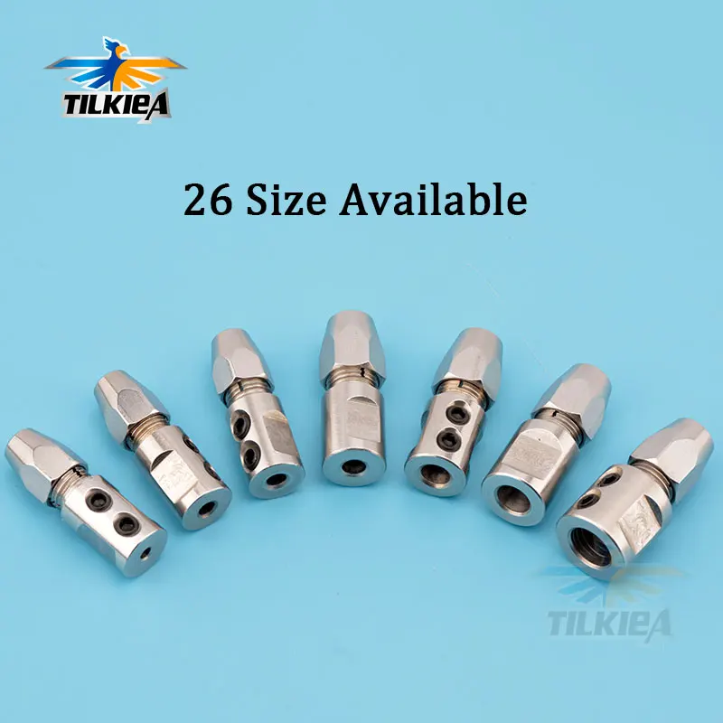 3.18 mm FLEX pince coupleur pour 1/8" Arbre Moteur & 4 mm Câble Flex-RC Bateau 3.18 mm FLEX pince coupleur pour 1/8" Arbre Moteur & 4 mm Câble Flex-RC Bateau