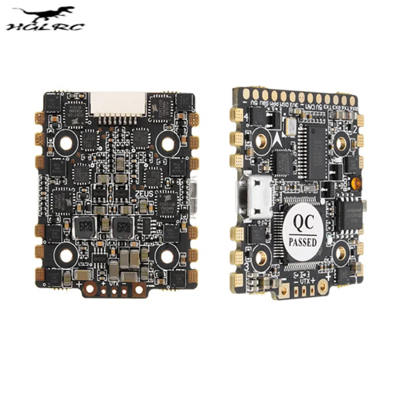 HGLRC F4 Zeus Flytower STM32 F405 Полет контроллер AIO OSD BEC PDB черный Коробки 15A BLheli_S 4 в 1 ESC VS Betaflight