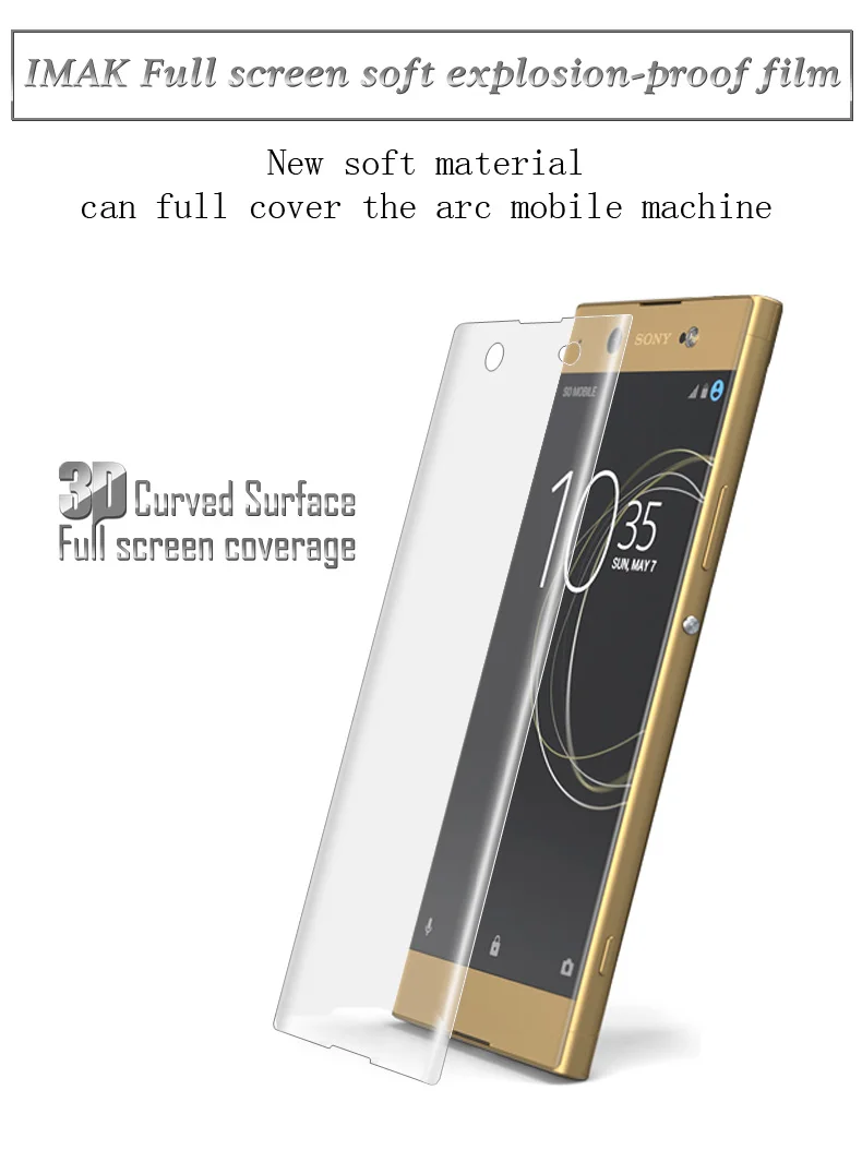 For Sony Xperia XA1 Ultra Film Original iMAK Soft Screen Protector Ulta Explosion-proof Protective | Мобильные телефоны и