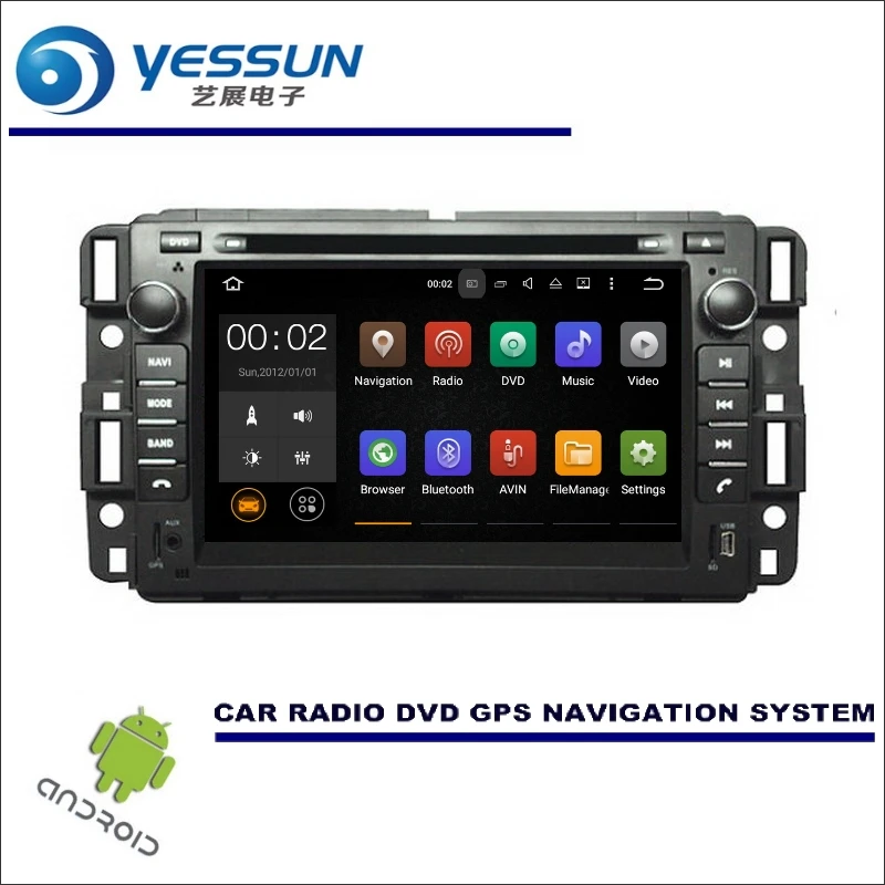 YESSUN For GMC YuKon Tahoe Acadia 2007 2014 Wince Android Car Navi Radio Media Navi MAP