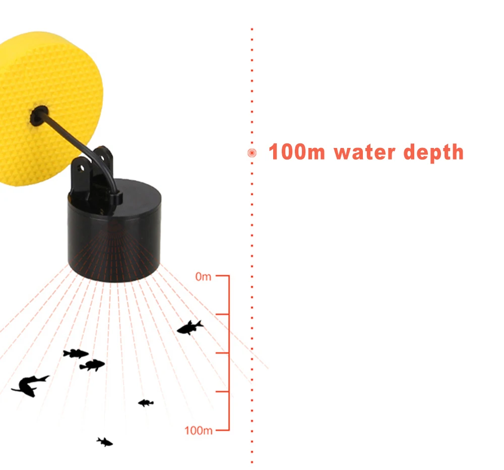 Гидролокатор ffc1108-1 с цветным ЖК-дисплеем, эхолот для воды, эхолот для льда, Океанской рыбалки, сигнализация для глубоких укусов, эхолот