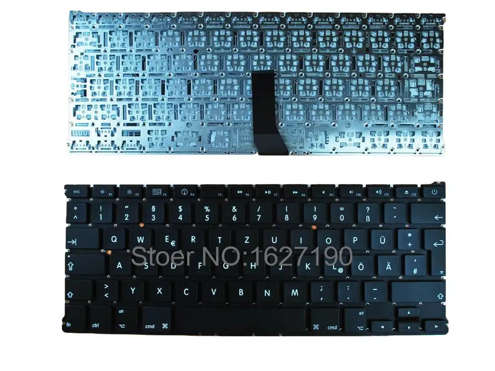 Немецкая клавиатура для APPLE Macbook Air A1369 13 &quotчерный 2010 с подсветкой совершенно