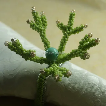 

coral flower napkin ring with many colors, napkin holder,