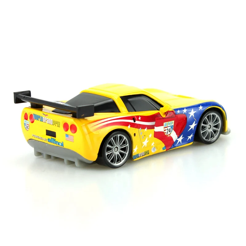 Disney Pixar Cartoon Car Американский гонщик Jeff Gorvet 1:55 масштаб литье под давлением