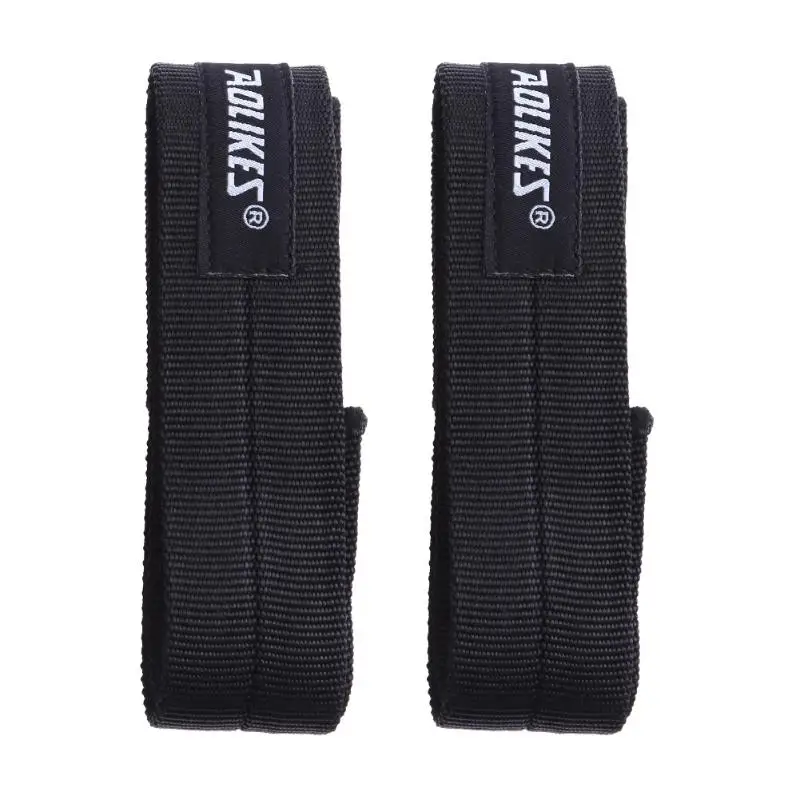 Aolikes 1 زوج الاثقال ناحية سادة شريط دعم المعصم التفاف الأشرطة قفازات gym بار crossfit رفع سادة تدريب لياقة