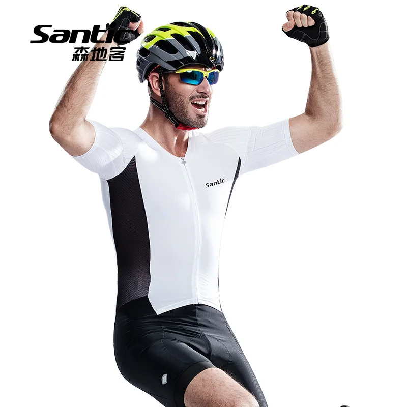 

Men Cycling Clothing Bike Short Sleeve Jumpsuit Short Sleeve Cycling Jersey One-pieces Triathlon Women Quick Dry Breathable Sets