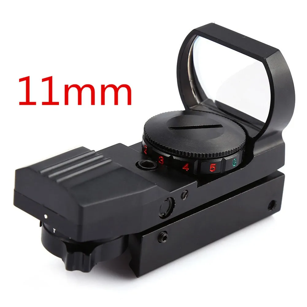 Rail Riflescope Caça Scope Optics Holographic Red Dot Sight Reflex 4 Retículo Tactical Hunting Gun Acessórios Preto 11mm - 20mm 17 High Quality Esporte e Lazer