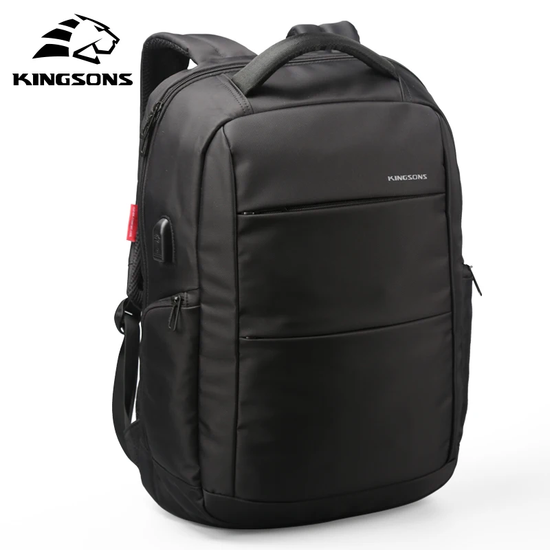 

Kingsons Function Laptop Backpack Whit USB Cable Wear-resistant Man Business Dayback Women Travel Bag 15.6 inches School Bag