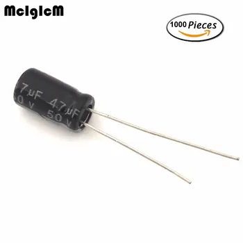 

MCIGICM 1000pcs 476 47uF 10V 16V 25V 35V 50V 63V Aluminum electrolytic capacitor 47uF