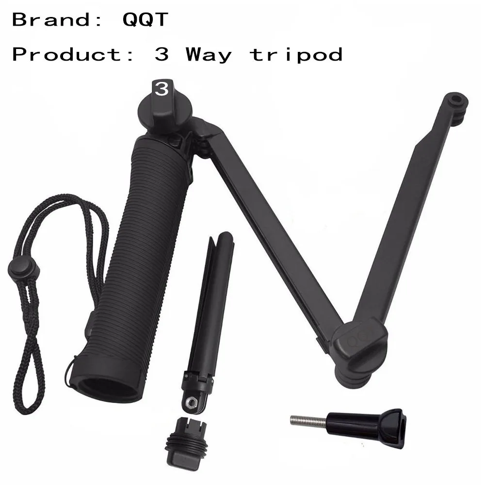 QQT para los accesorios de Gopro para ir pro hero 7 6 5 4 3 kit de montaje para la cámara SJCAM SJ4000 xiaomi yi 4 k para eken h9 trípode de la Cámara de los deportes - 2