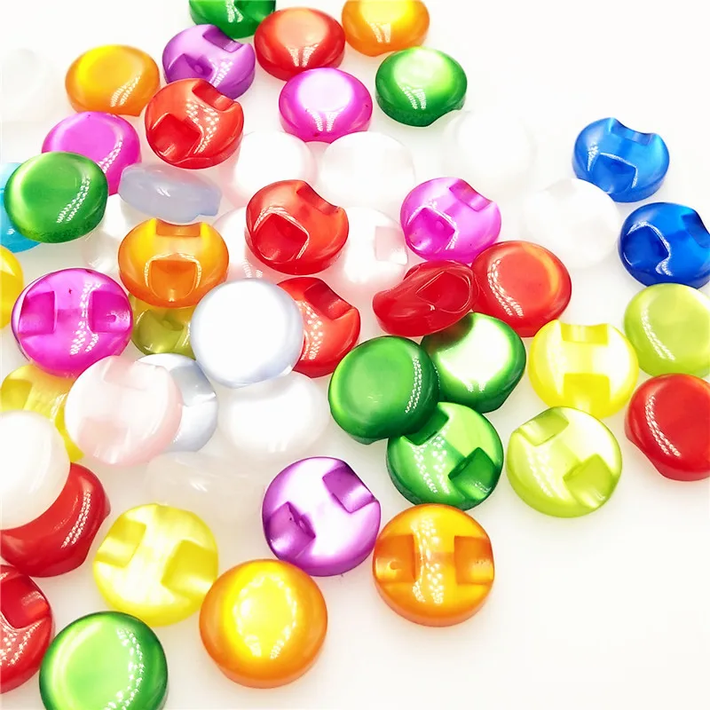 

CNCRAFT 12MM 50pcs Lots Colors Cat Eye Resin Shirt Buttons Pearl Buttons Garment Sewing Accessories DIY Crafts