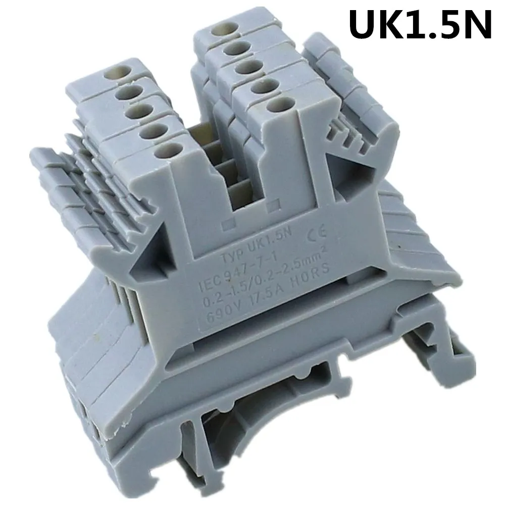 50 шт. Универсальные клеммные колодки UK1.5N Phoenix|terminal block|din rail terminal blockdin |