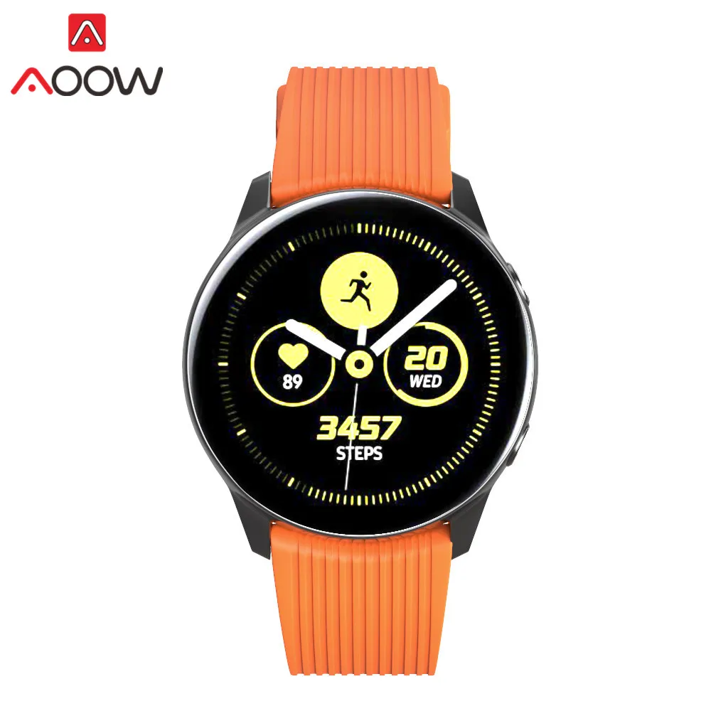 20mm 22mm Silicone Watchband for Samsung Galaxy Watch Active 42mm 46mm Rubber Bracelet Band Strap for Gear S2 S3 SM-R800 SM-R810