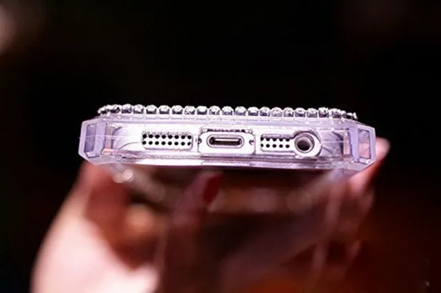 Custodia Per Bottiglia Di Profumo Con Diamanti Di Lusso TPU Con - Foto 3